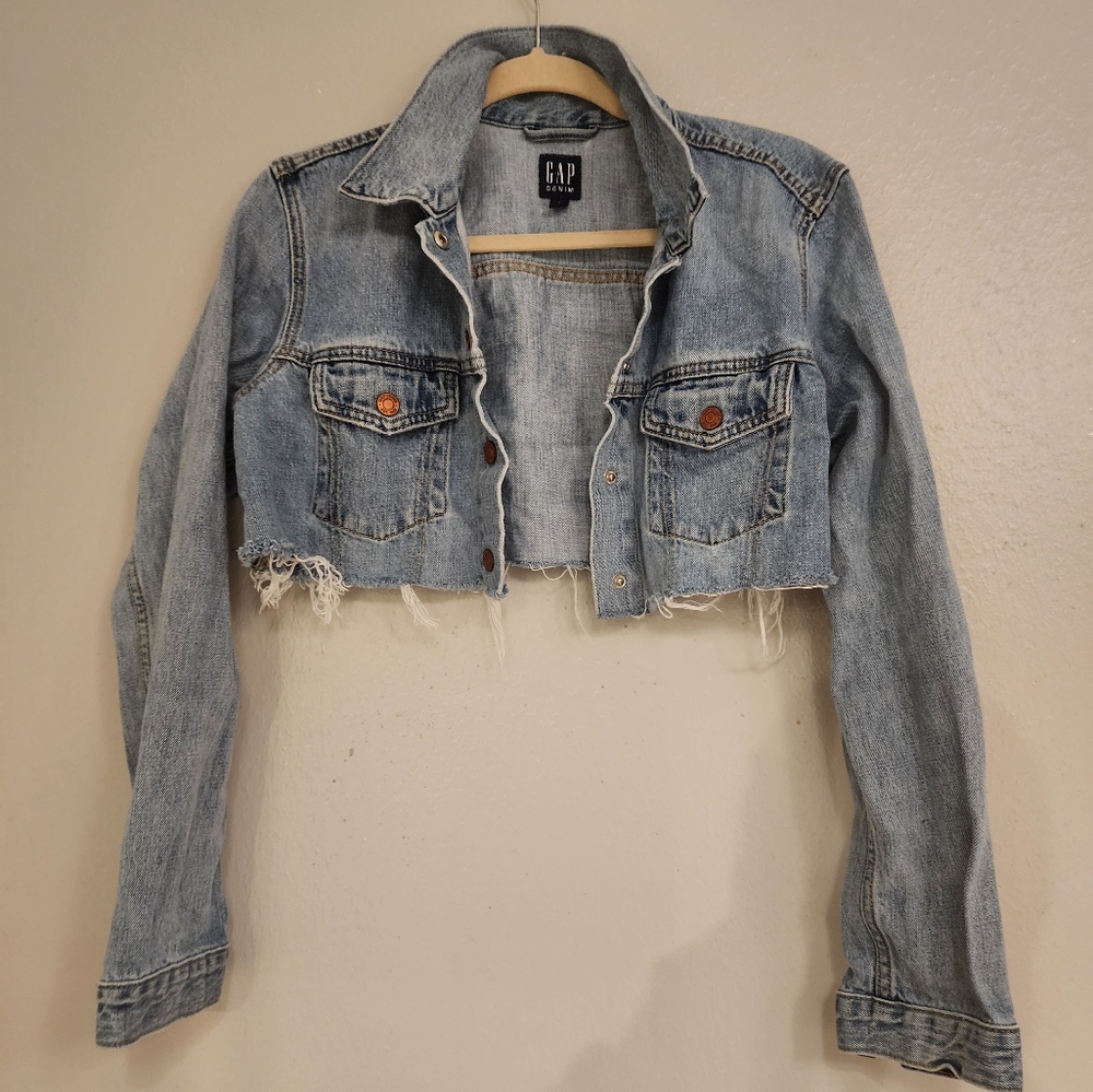 Gap Cropped Denim Jacket - image 1